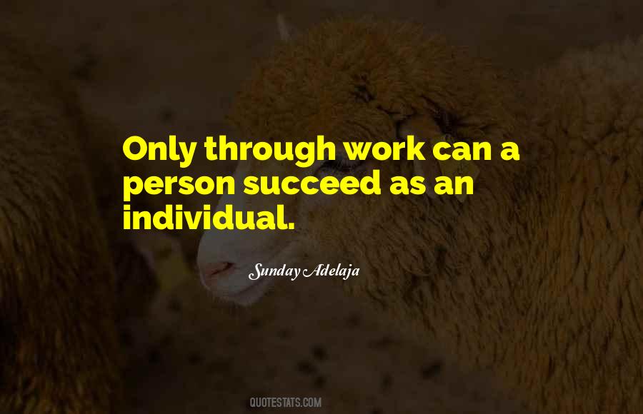 Individual Work Quotes #376098