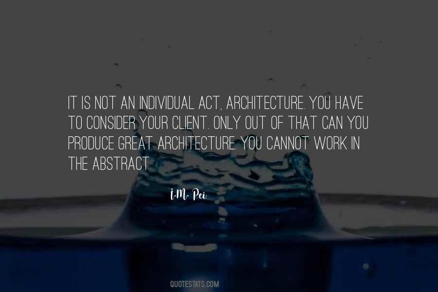 Individual Work Quotes #571505