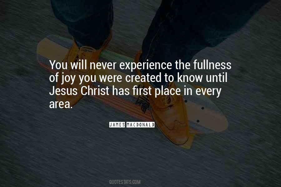 Experience Of Christ Quotes #1813146