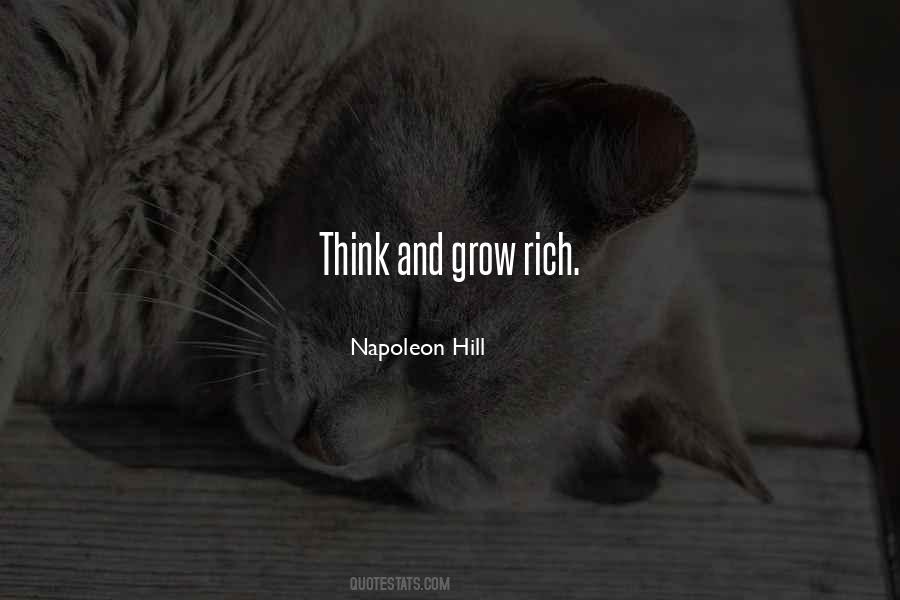 Think Rich Grow Rich Quotes #429426
