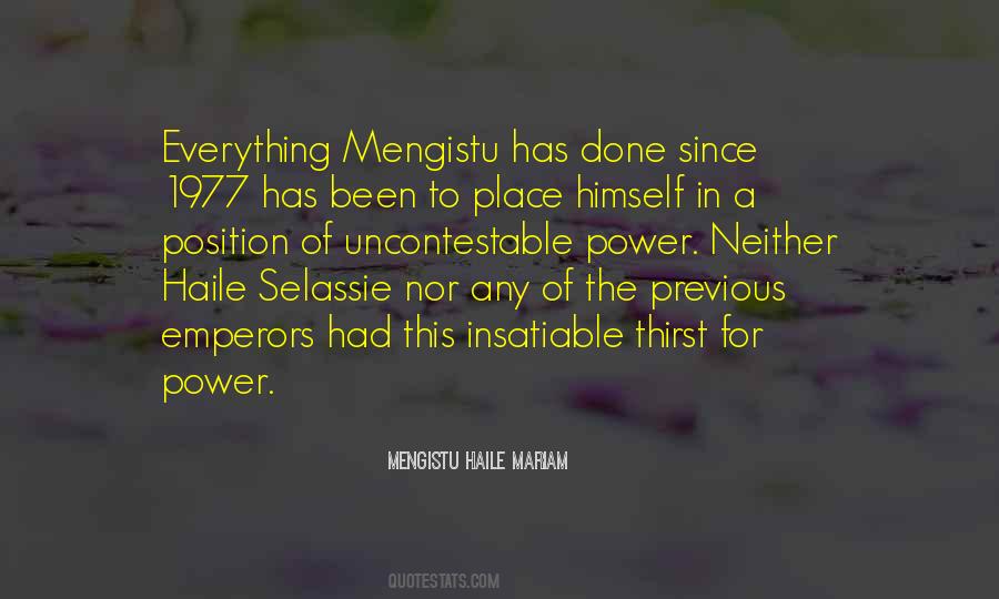 Mengistu Haile Quotes #677512