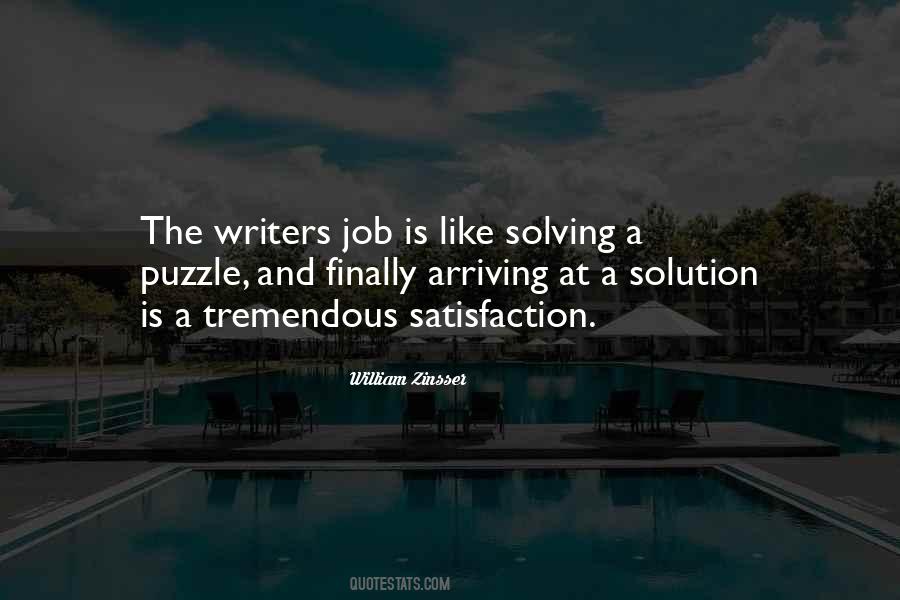 Solving A Puzzle Quotes #1069548