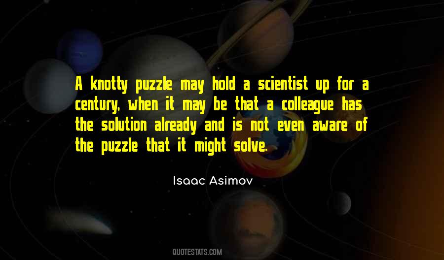Solving A Puzzle Quotes #1070637