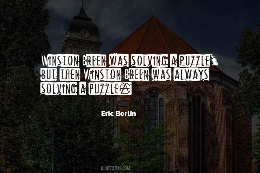 Solving A Puzzle Quotes #1213876