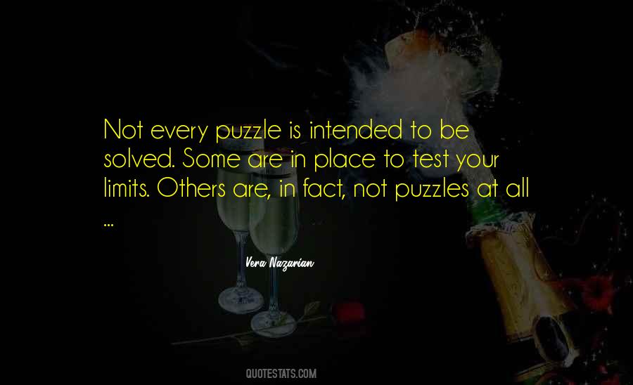 Solving A Puzzle Quotes #1270197