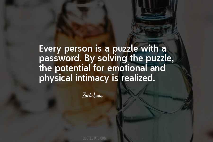 Solving A Puzzle Quotes #1533134