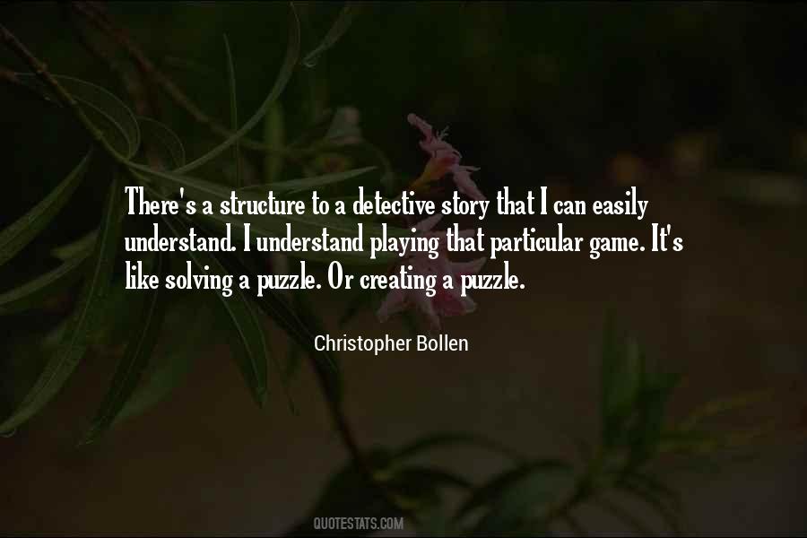 Solving A Puzzle Quotes #437220