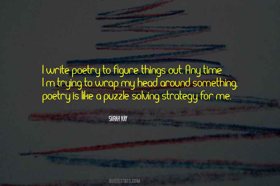Solving A Puzzle Quotes #542671