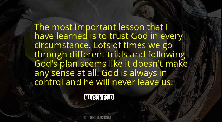 God S Will God S Plan Quotes #1044566