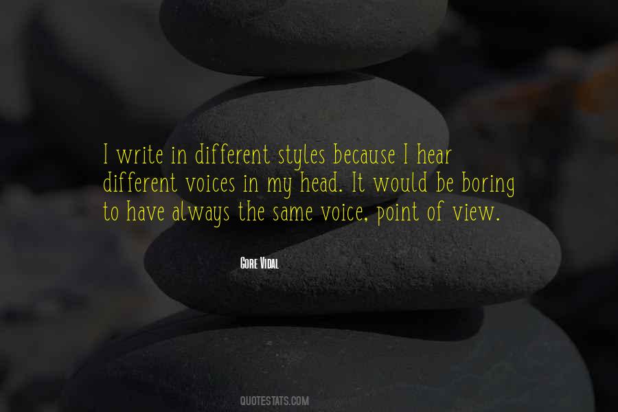 Different Voices Quotes #1781041