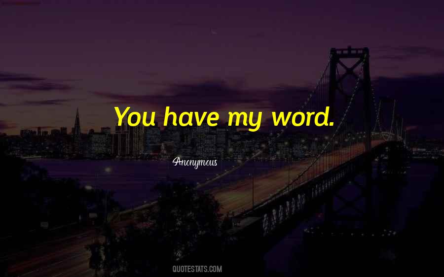 My Word Quotes #1223611