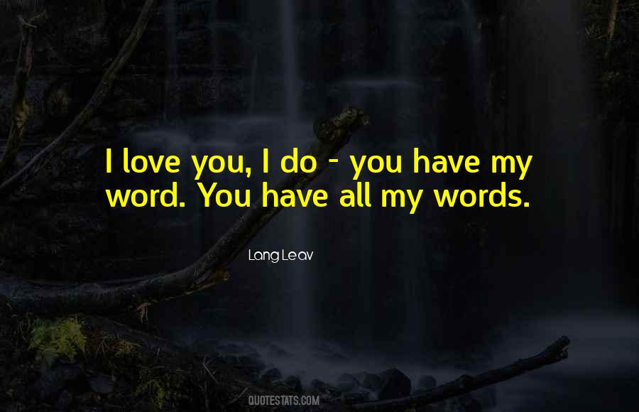 My Word Quotes #1617313