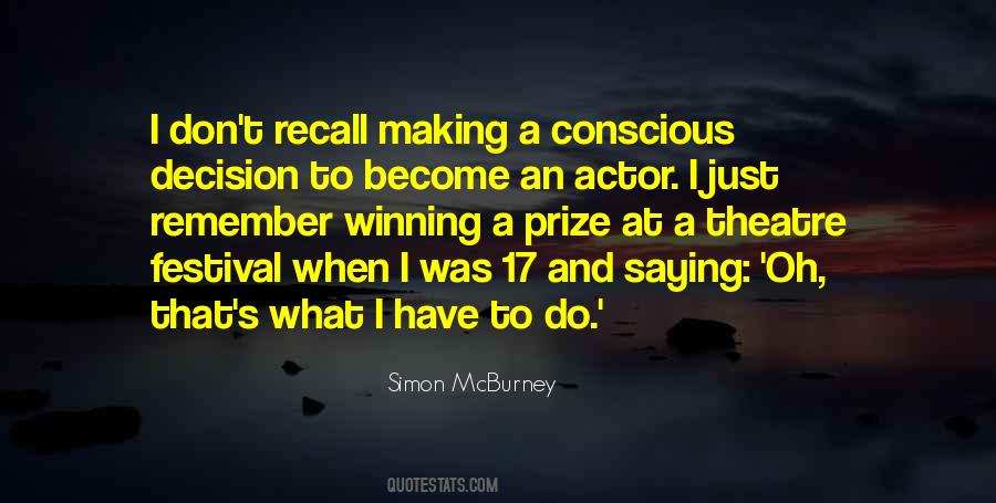 Theatre Actor Quotes #1057107