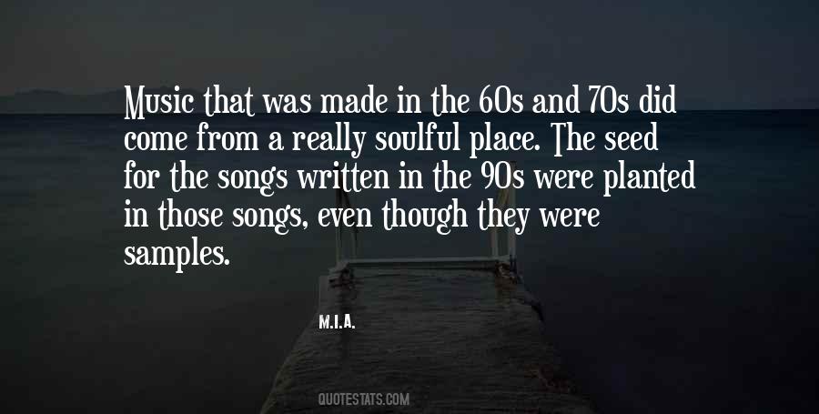 60s 70s Music Quotes #852390