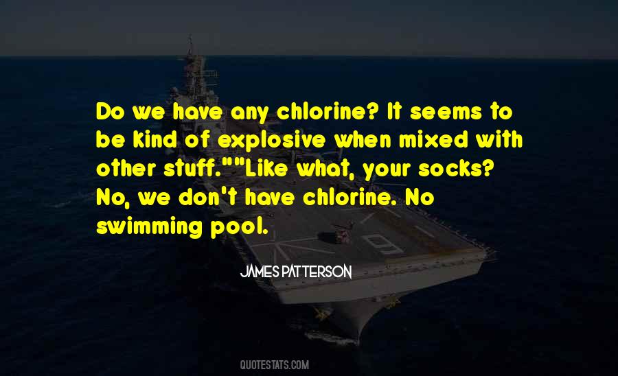 Swimming Chlorine Quotes #1204578