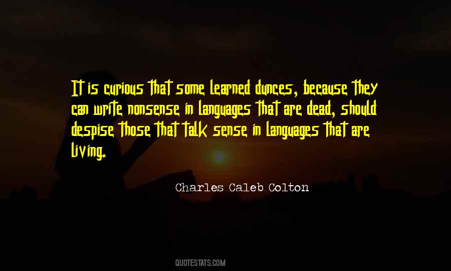 Quotes About Nonsense Talk #1174848