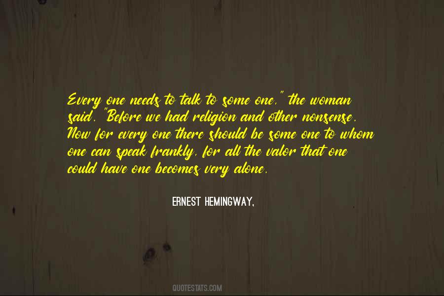 Quotes About Nonsense Talk #454096