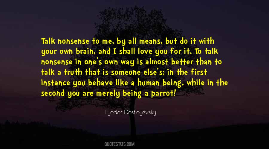 Quotes About Nonsense Love #1335365