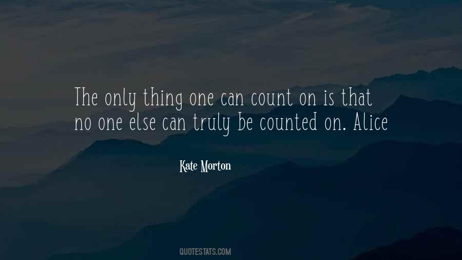 Can Be Counted Quotes #1153626