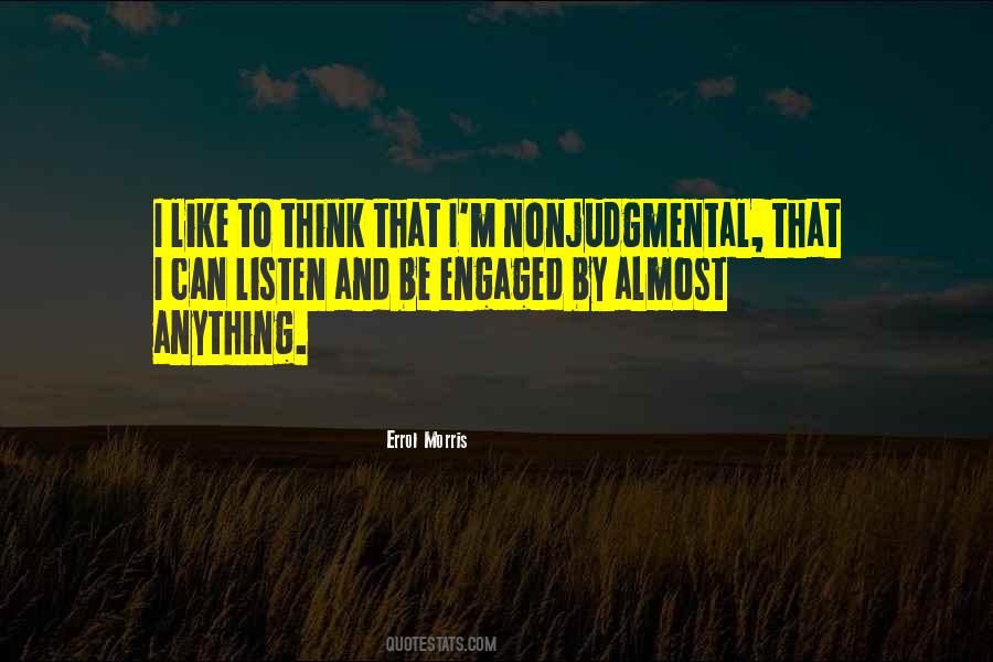 Quotes About Nonjudgmental #1427922