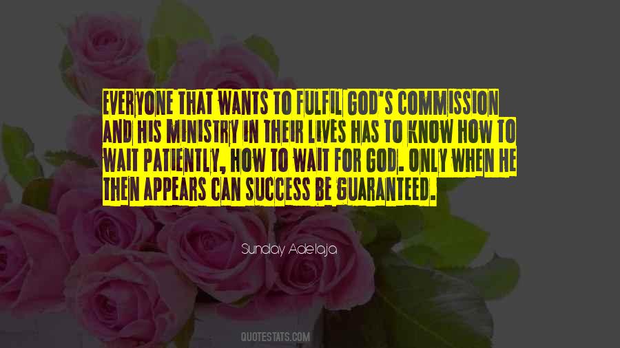 Ministry Success Quotes #1019611