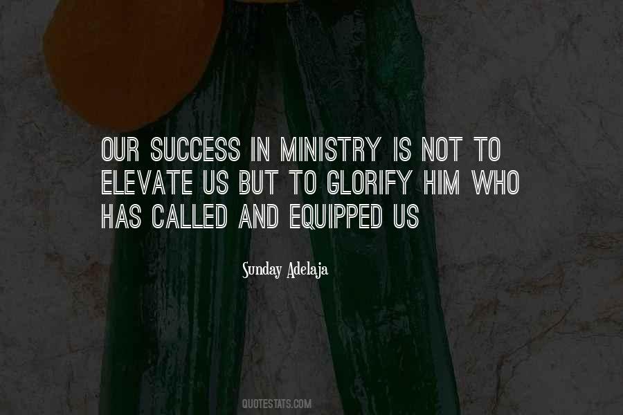 Ministry Success Quotes #1197902