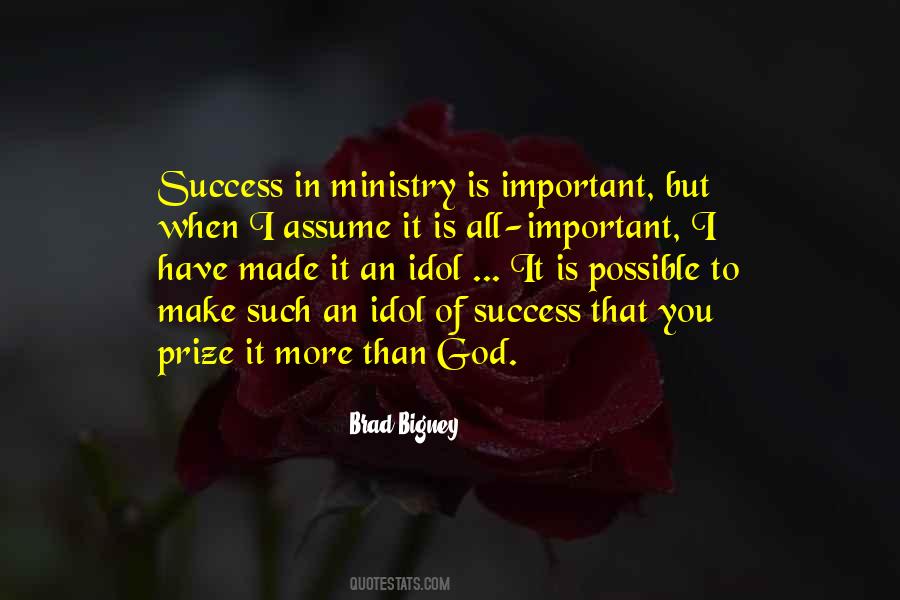 Ministry Success Quotes #930621