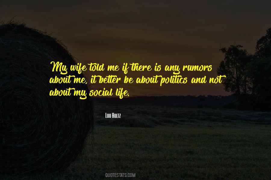 Rumors About You Quotes #1374576