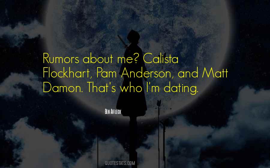 Rumors About You Quotes #1601890