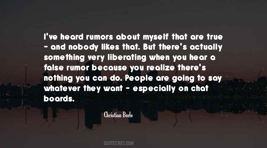 Rumors About You Quotes #1711287