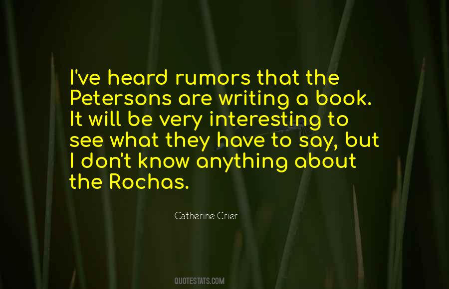 Rumors About You Quotes #1864510