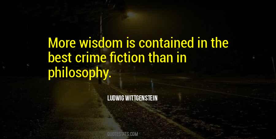 Philosophy In Fiction Quotes #407665