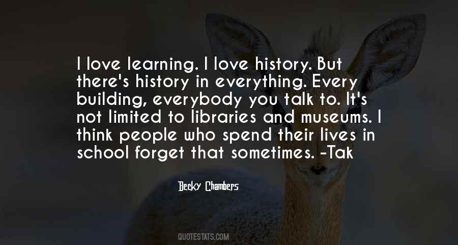 Learning History Quotes #1047107