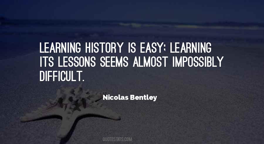 Learning History Quotes #1561377