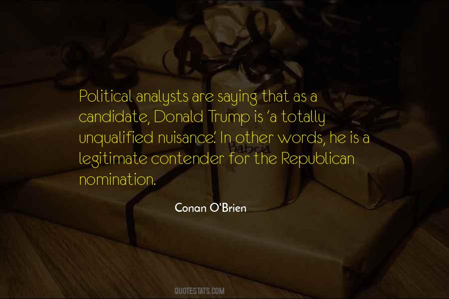 Quotes About Nomination #1406625