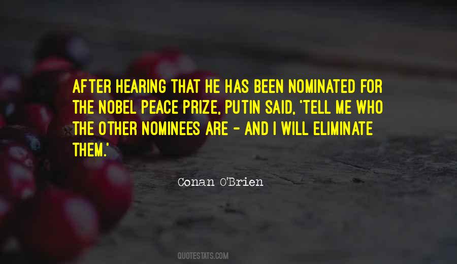 Quotes About Nominated #588822