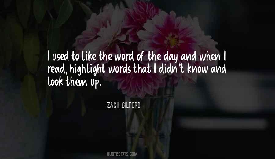 Word Of The Day Quotes #167349
