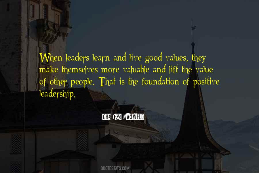 Good Values Quotes #504536