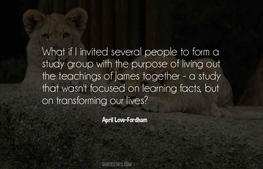 Purpose Of Learning Quotes #1165875