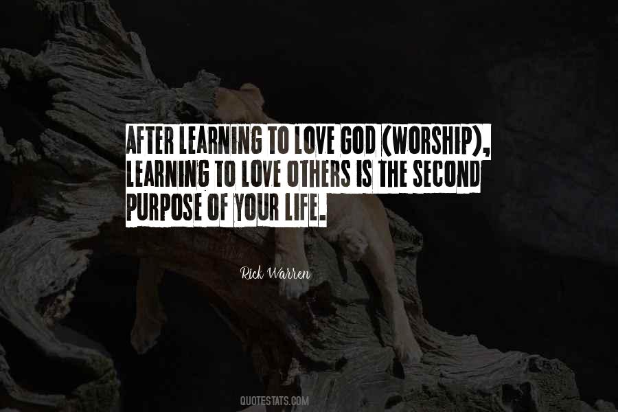 Purpose Of Learning Quotes #1750507