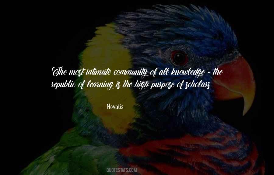 Purpose Of Learning Quotes #62669