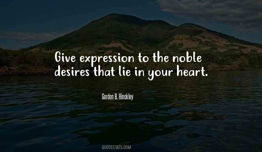 Quotes About Noble Heart #1807416