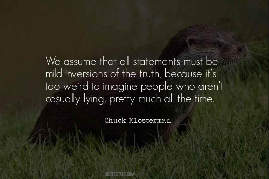 People Who Assume Quotes #604452