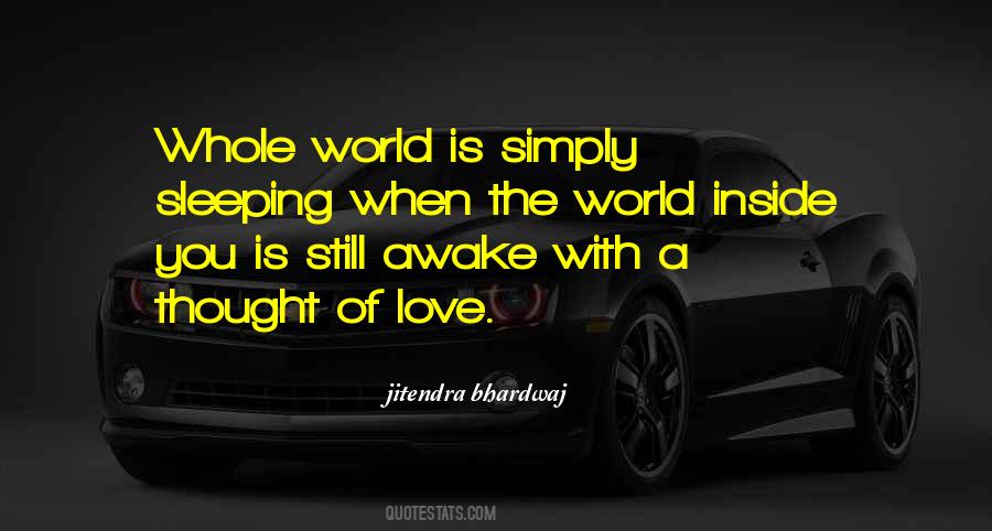 Thought The World Quotes #48200