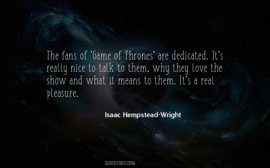 A Game Of Thrones Love Quotes #1139034