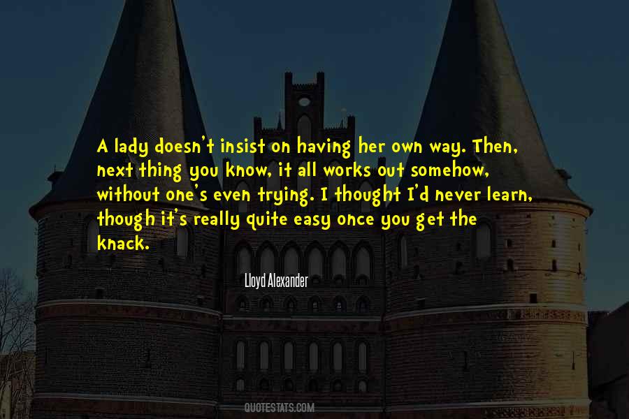 A Lady Never Quotes #358144