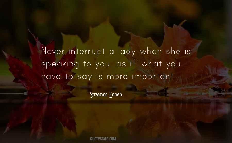 A Lady Never Quotes #631363