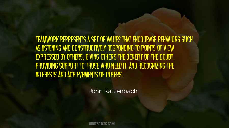 Values And Behaviors Quotes #1089194
