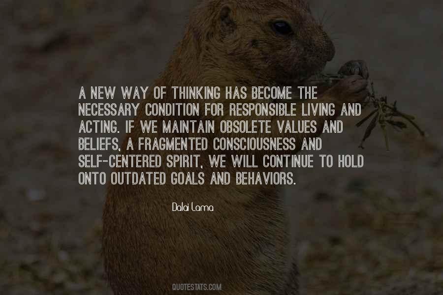 Values And Behaviors Quotes #1815635