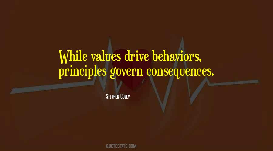Values And Behaviors Quotes #328120